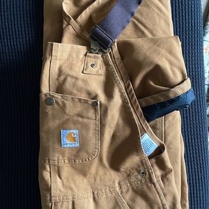 New condition insulated Carhartt bibs